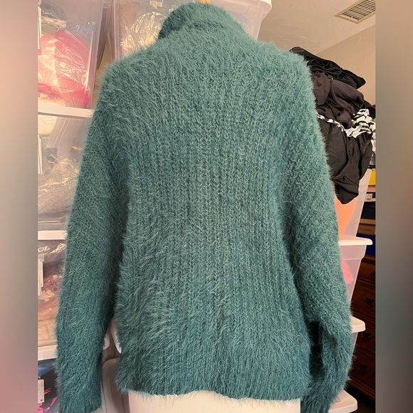 Women's Teal Sweater - Picture 2 of 8